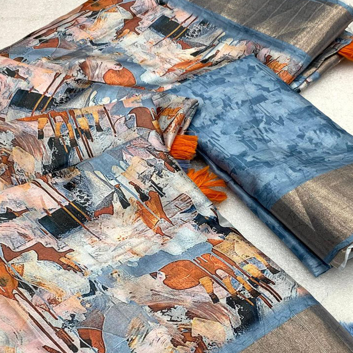 grey-digital-printed-tussar-silk-saree