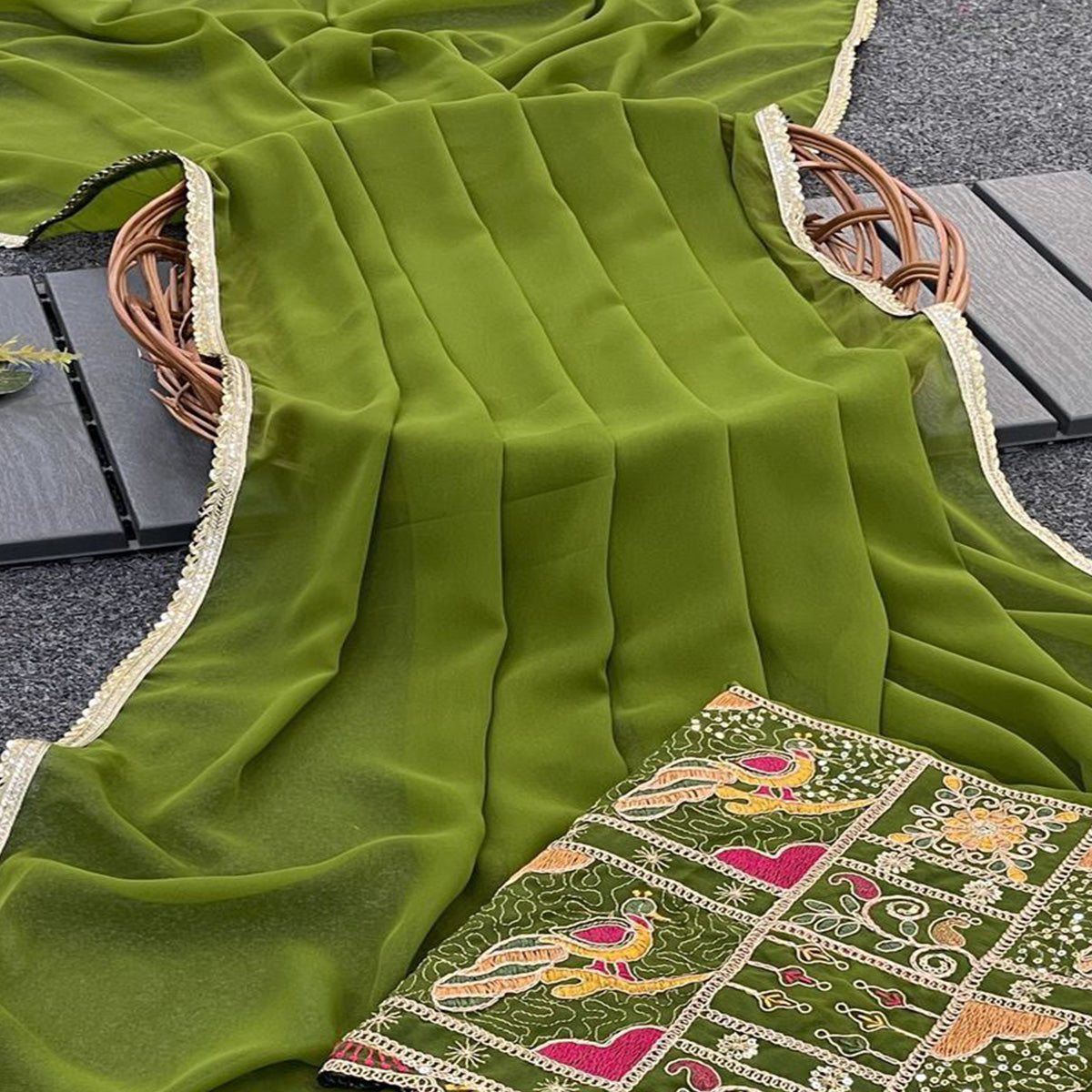 green-solid-georgette-saree-with-sequins-embroidered-border