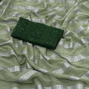 green-zari-striped-georgette-saree-with-tassels