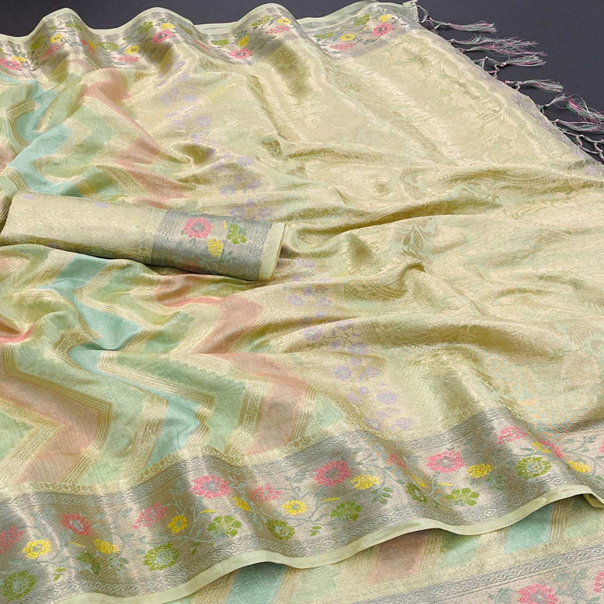 green-woven-organza-saree-with-tassels-25