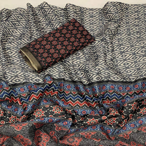 grey-ajrakh-printed-chanderi-saree-with-zari-border