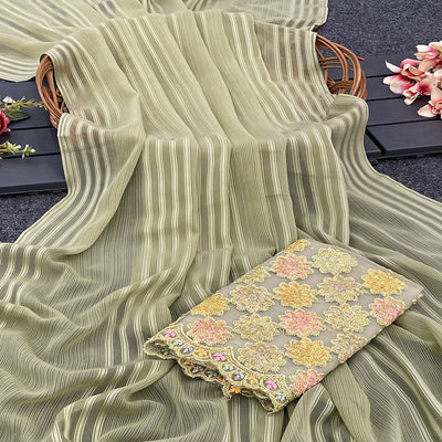 green-zari-striped-woven-georgette-saree