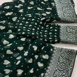 green-heart-printed-georgette-saree-with-woven-border