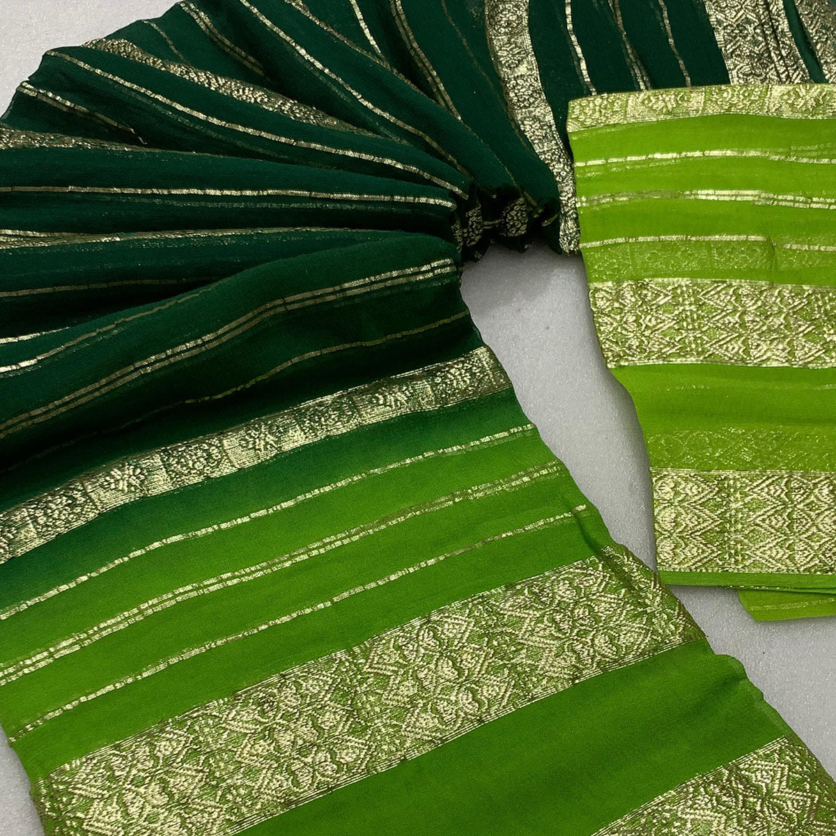 green-striped-zari-woven-viscose-georgette-saree