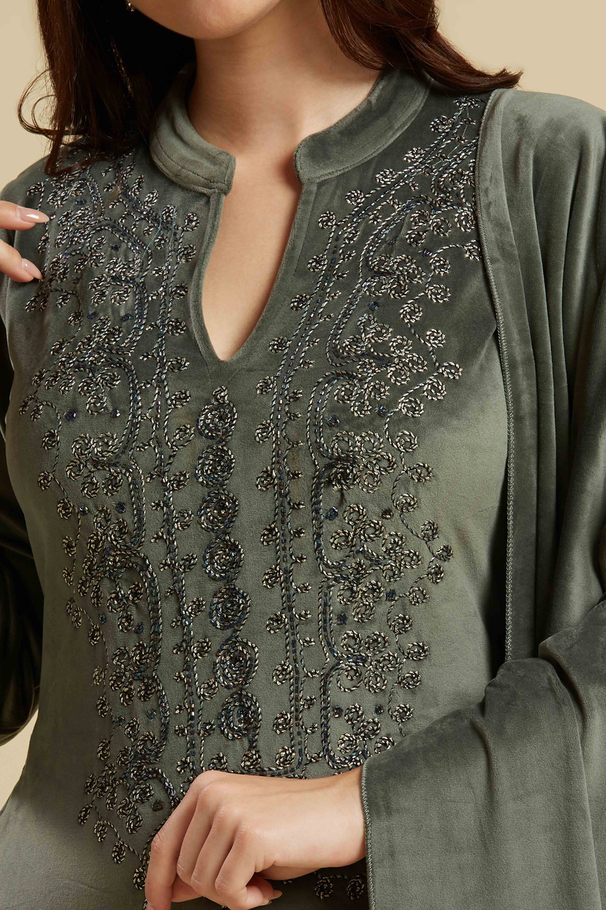 grey-embroidered-velvet-straight-salwar-suit