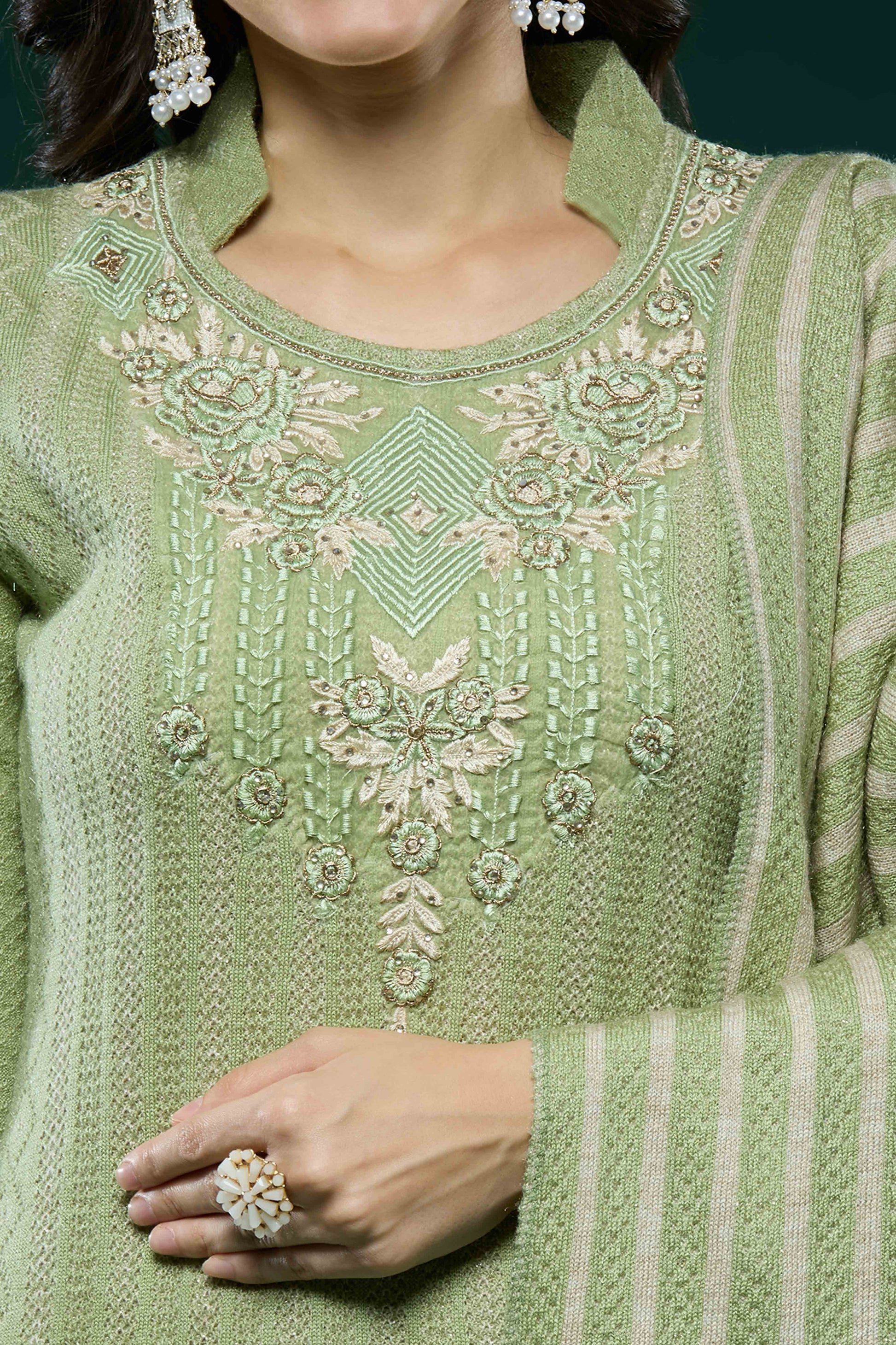 green-embroidered-woolen-straight-salwar-suit