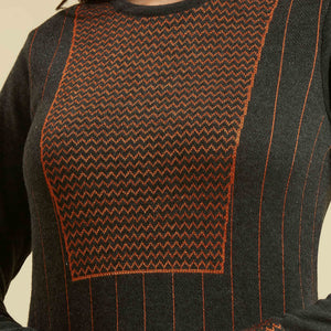 Grey Woolen Straight Kurti