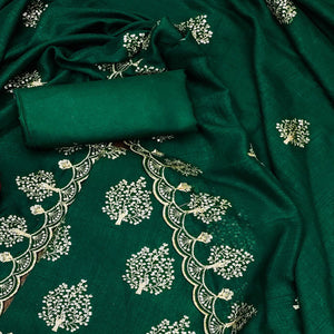 green-sequins-embroidered-vichitra-silk-dress-material-2