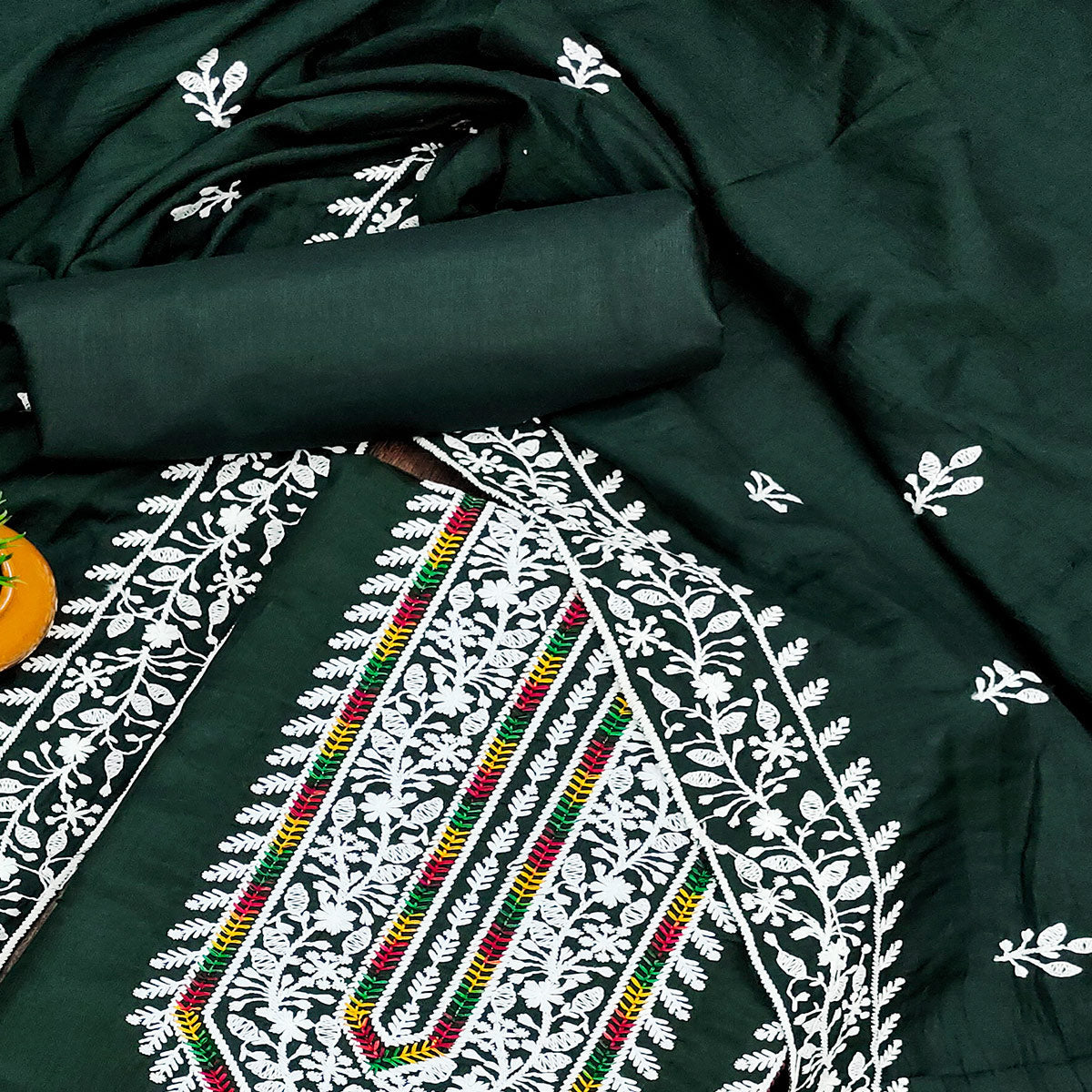 green-floral-embroidered-cotton-silk-dress-material-5