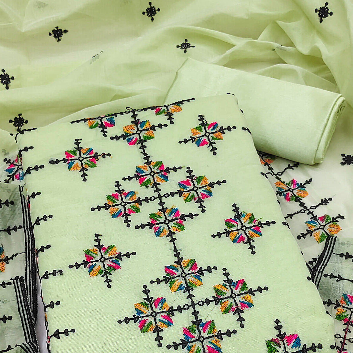 green-embroidered-chanderi-cotton-dress-material