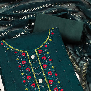 green-sequins-embroidered-chanderi-dress-material-2
