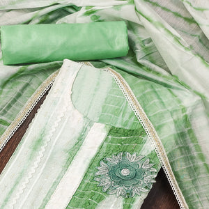 green-sequins-embroidered-chanderi-cotton-dress-material