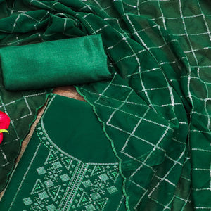green-sequins-embroidered-georgette-dress-material-3