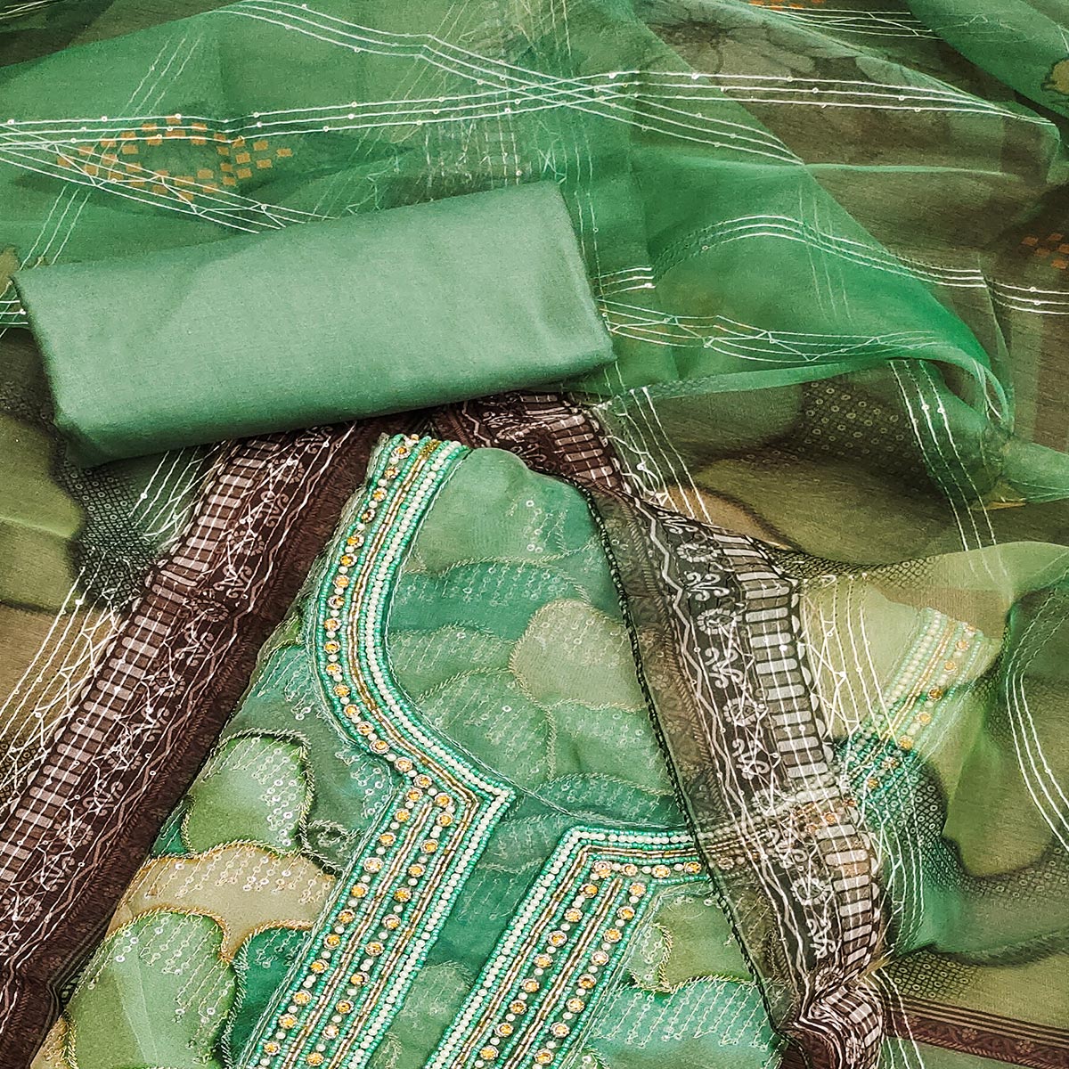 green-sequins-embroidered-organza-dress-material-2
