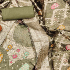 green-floral-woven-jacquard-dress-material-1