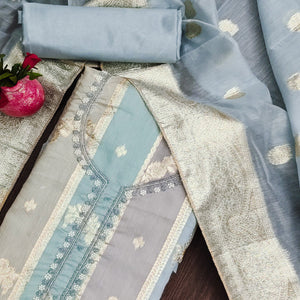 grey-floral-woven-with-hand-embroidered-jacquard-dress-material