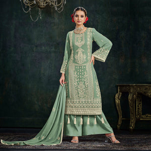 green-floral-embroidered-georgette-semi-stitched-palazzo-suit