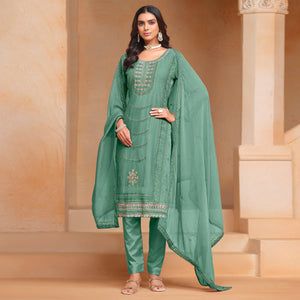 green-floral-embroidered-organza-semi-stitched-salwar-suit-4