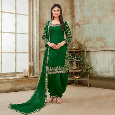 green-floral-embroidered-art-silk-patiala-suit-1