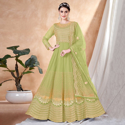 green-floral-embroidered-net-semi-stitched-anarkali-suit