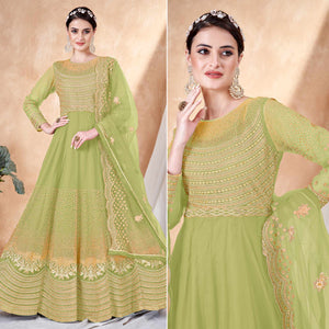 green-floral-embroidered-net-semi-stitched-anarkali-suit