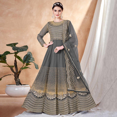 grey-floral-embroidered-net-semi-stitched-anarkali-suit