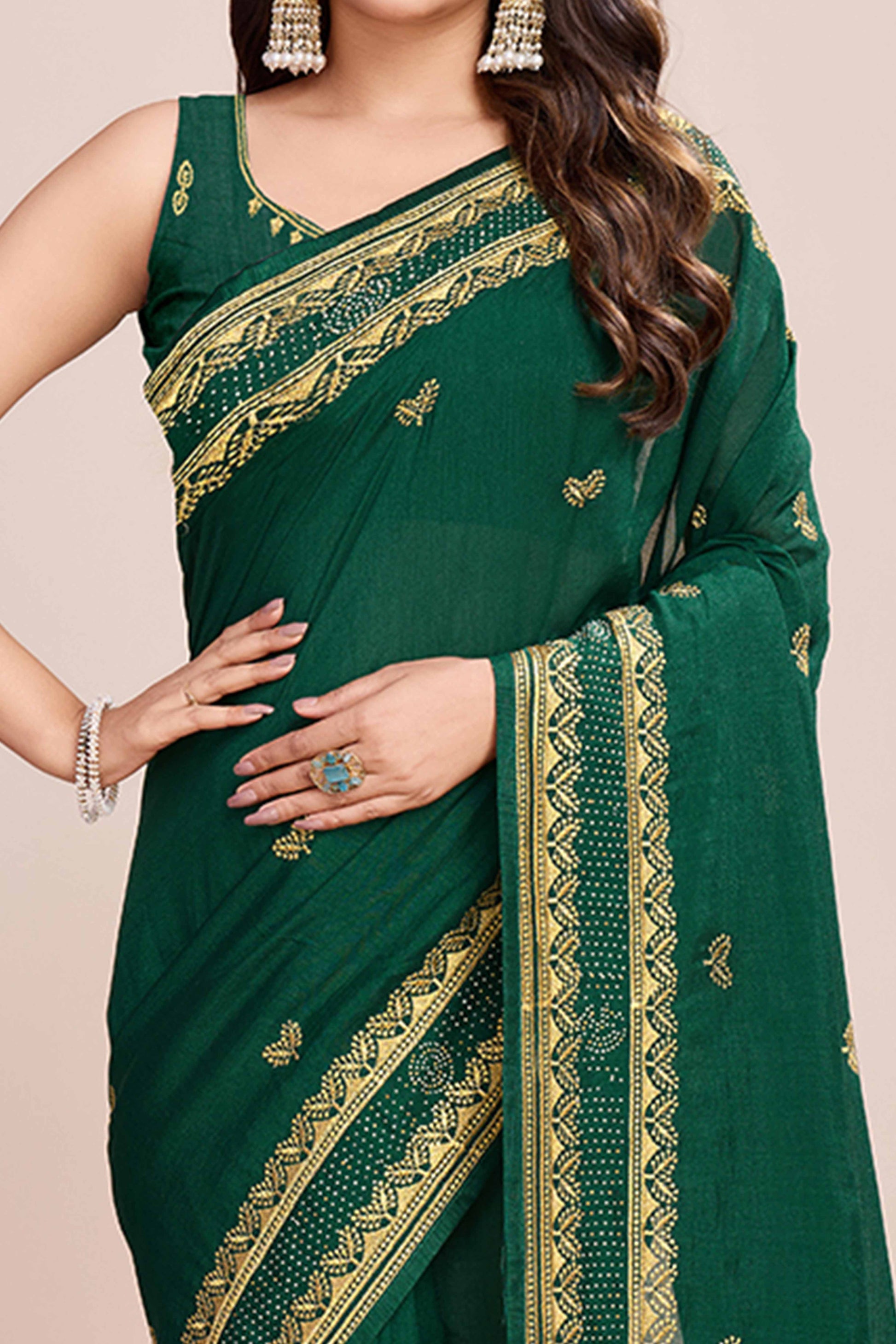 green-floral-embroidered-vichitra-silk-saree-6