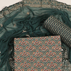green-floral-foil-printed-cotton-blend-dress-material