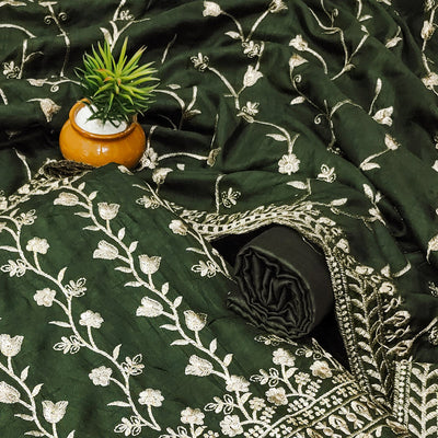 green-floral-embroidered-vichitra-silk-dress-material-4