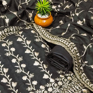 grey-floral-embroidered-vichitra-silk-dress-material-1