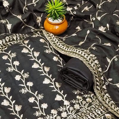 grey-floral-embroidered-vichitra-silk-dress-material-1
