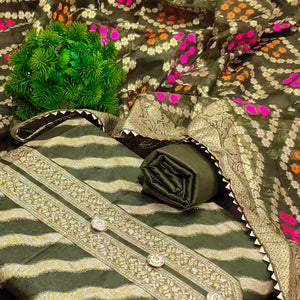 green-woven-jacquard-dress-material-5