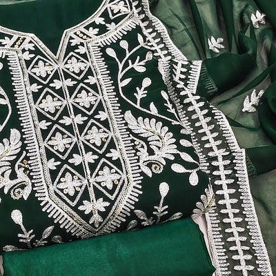 green-floral-sequins-embroidered-georgette-dress-material-4