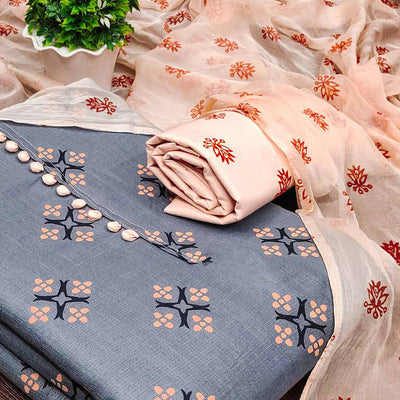 grey-peach-floral-printed-cotton-blend-dress-material