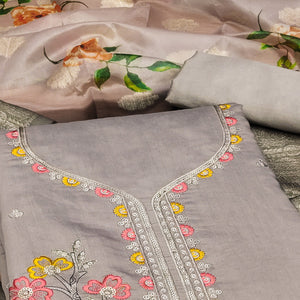 grey-floral-sequins-embroidered-cotton-roman-silk-dress-material