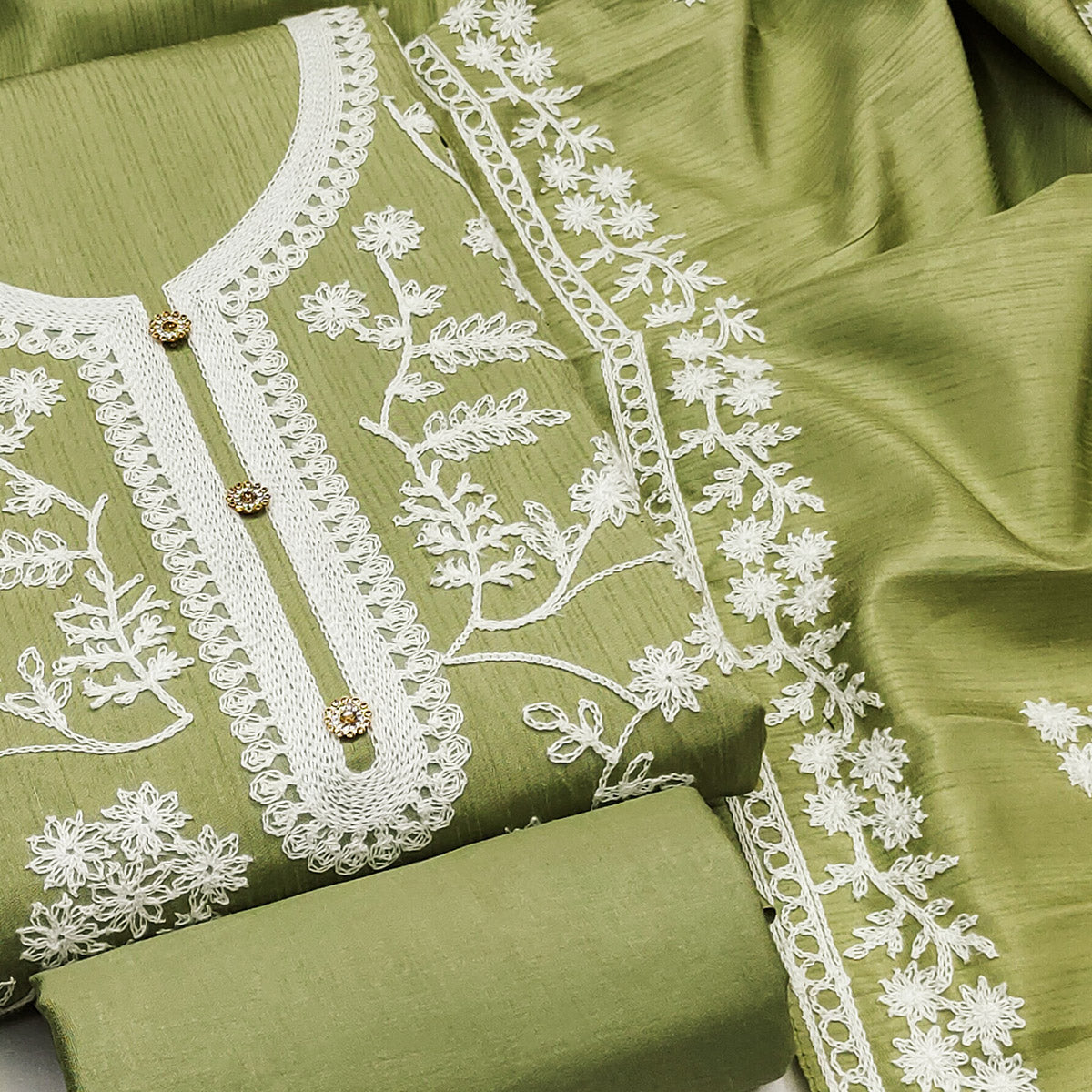 green-floral-embroidered-art-silk-dress-material-9