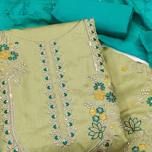 green-floral-sequins-embroidered-art-silk-dress-material-25