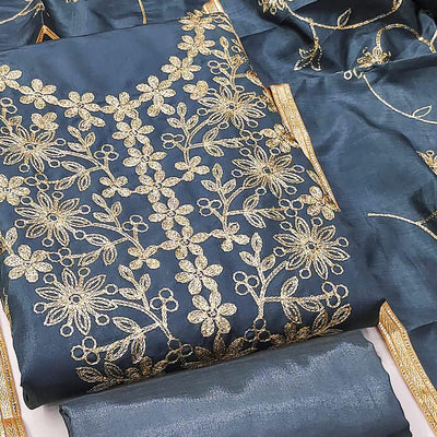 grey-floral-embroidered-art-silk-dress-material-13