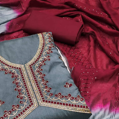 grey-floral-embroidered-zoya-silk-dress-material