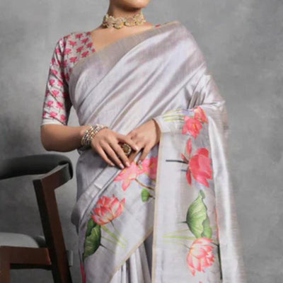 grey-digital-printed-tussar-silk-saree-1