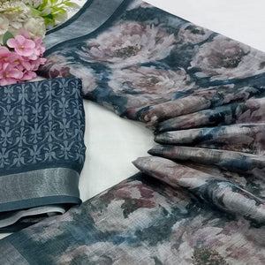 grey-floral-digital-printed-linen-saree-7