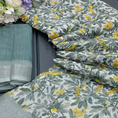 grey-floral-digital-printed-linen-saree-6