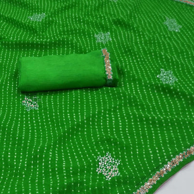 green-printed-georgette-saree-with-lace-border-5