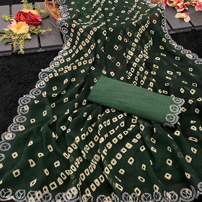 green-bandhani-printed-georgette-saree-with-stone-work-border