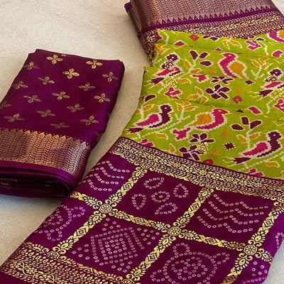 green-patola-printed-dola-silk-saree-with-zari-border-9