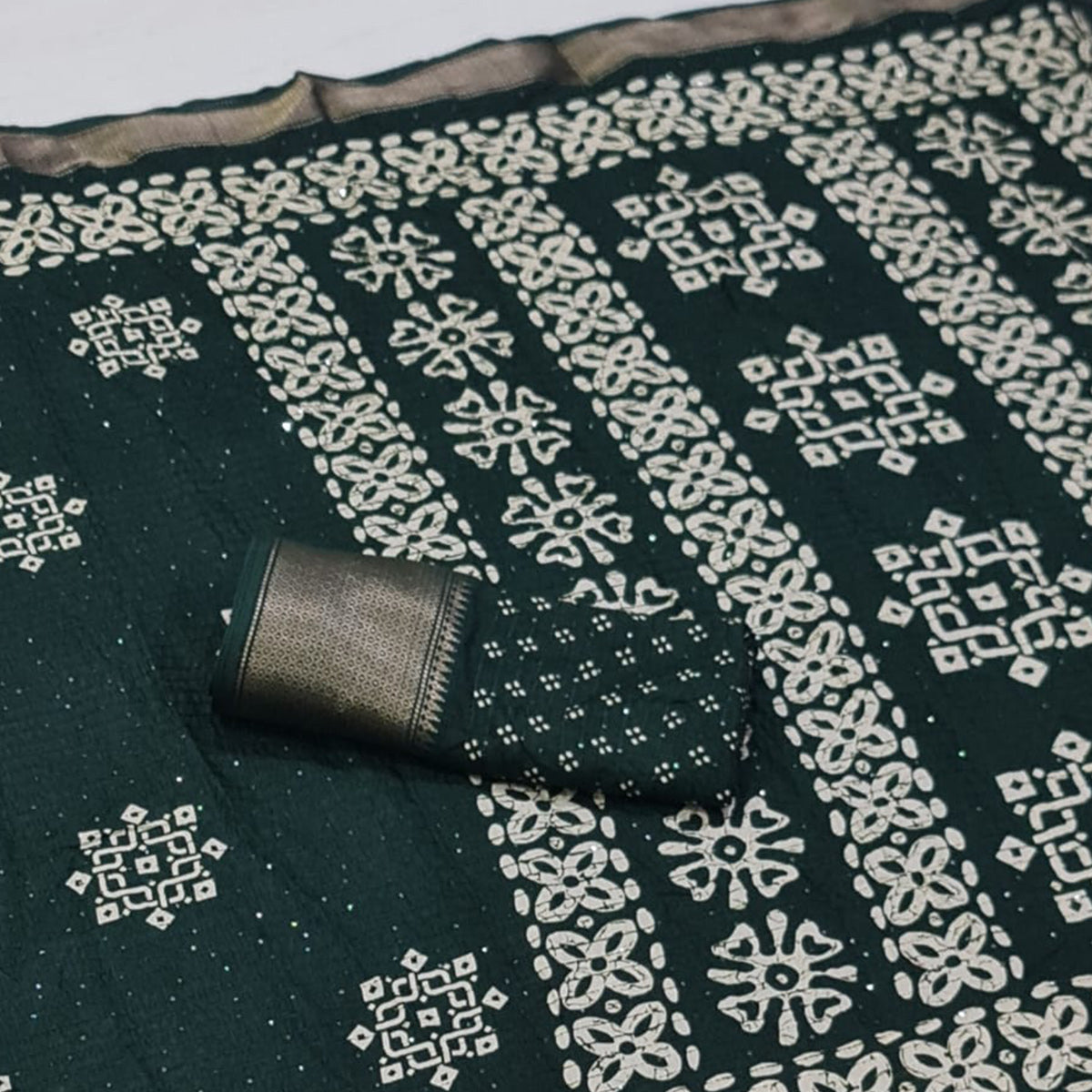 green-printed-with-sequins-work-dola-silk-saree