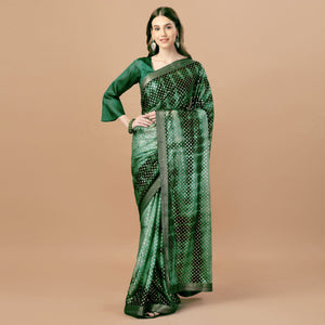 green-foil-printed-lycra-saree-with-lace-border-2
