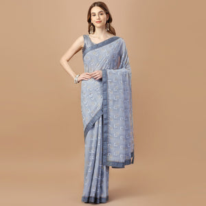 grey-foil-printed-chiffon-saree-with-lace-border