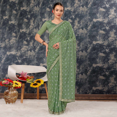 green-printed-chiffon-saree-with-lace-border-5