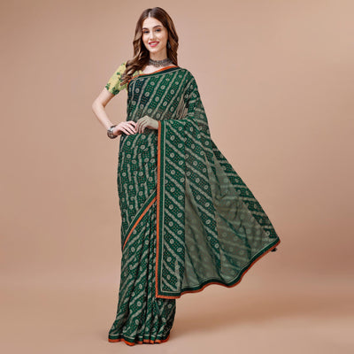 green-floral-foil-printed-chiffon-saree-with-lace-border